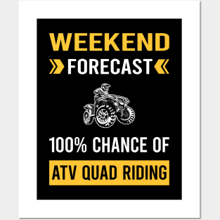 Weekend Forecast ATV Quad Riding Posters and Art